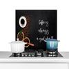 MuchoWow Kitchen Backsplash Aluminum Poster 60 x 40 cm – “Coffee Is Always a Good Idea” view 1
