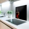 MuchoWow Kitchen Splashback Aluminum Poster 70x50 cm Tea - Black - Drinking view 2