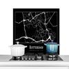 MuchoWow Kitchen Splashback Aluminum Poster 80 x 55 cm Rotterdam – Map – City Plan view 1