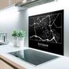 MuchoWow Kitchen Splashback Aluminum Poster 80 x 55 cm Rotterdam – Map – City Plan view 2