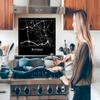 MuchoWow Kitchen Splashback Aluminum Poster 80 x 55 cm Rotterdam – Map – City Plan view 3