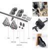 ZXFDM 3.3–20 ft Black Barn Door Sliding Ladder Hardware Set view 2