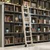 ZXFDM Round-Tube Rolling Library Ladder Track Kit, 13 ft/400 cm (No Ladder) view 4