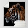 Lolosale Soft Microfiber Tiger-Print Throw Blanket, Plush Flannel, 130 x 150 cm view 1