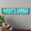 Wooden Sign "Daddy's Garage If He Can't Fix It We're All Screwed," Rustic Vintage Style, 15.2 x 61 cm view 3