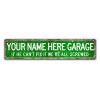 Personalized Wooden Garage Sign with Your Name view 1