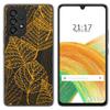 Tumundosmartphone Transparent Silicone Protective Case for Samsung Galaxy A33 5G, Leaf Design view 1