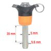 Stainless Steel Quick-Release Positioning Pin, M5 x 35 mm view 2