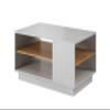 Furniture24 Coffee Table, 3D Sofa Table, Coffee Table, 100 cm, White Craft Oak view 2