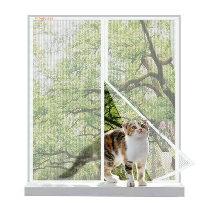 Risareyi Fiberglass Magnetic Window Screen, 95 x 130 cm, White