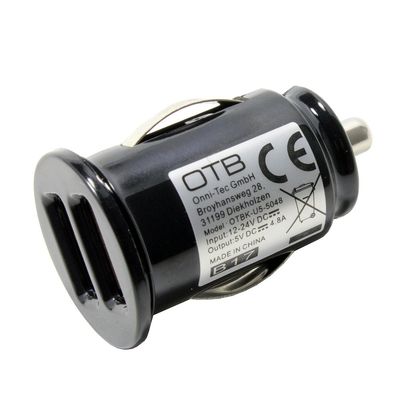 Car USB Adapter Compatible with Allview X4 Soul Vision, Dual USB, 2 × 2400 mA, Auto-ID