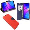 COFI 1453 Fancy Book Case with 9H Tempered Glass for Samsung Galaxy A03s, Red-Blue view 1