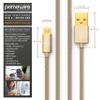 CSL 2 m Micro USB Cable, 2.4A Fast-Charging Cable, Nylon Cable with Metal Connectors, High-Speed Charging Cable for Android Smartphones, Samsung Galaxy, HTC, Huawei, Sony, Nexus, Nokia and Kindle view 2