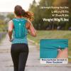Waterproof Running Vest with 1.5 L Hydration Bladder, Green view 2
