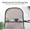 Small Empty Tool Bag, 31.5 x 28 cm, Multifunctional Canvas Roll-Up Organizer for Wood Carving Chisels view 3