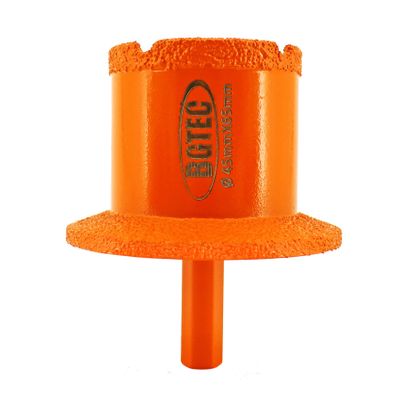 BGTEC Diamond Hole Saw, 45 x 65 mm, Triangular Shank, for Porcelain, Marble, Ceramic, Tile, Granite and Stone