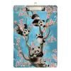 Cute Panda Cherry Blossom Acrylic Clipboard, A4, 22.9 x 31.8 cm, with Low-Profile Metal Clip view 2