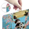 Cute Panda Cherry Blossom Acrylic Clipboard, A4, 22.9 x 31.8 cm, with Low-Profile Metal Clip view 4