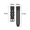 FTRONGRT 22mm Watch Band Compatible with Huawei Watch 3 Pro, Soft Silicone, Red with Black Buckle view 4