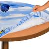 Morbuy Round Elastic Tablecloth, Parrot Print, Blue Sky, 90 cm view 4
