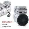 750W Oil-Free Silent Air Compressor, 8 Bar, 220V view 2