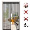 Magnetic Screen Door, Self-Closing Insect Curtain, No Drilling, for Balcony and Patio, Black, 70 x 195 cm (27 x 76 in) view 1