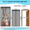 Magnetic Screen Door, Self-Closing Insect Curtain, No Drilling, for Balcony and Patio, Black, 70 x 195 cm (27 x 76 in) view 2