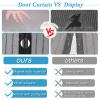 Magnetic Screen Door, Self-Closing Insect Curtain, No Drilling, for Balcony and Patio, Black, 70 x 195 cm (27 x 76 in) view 4