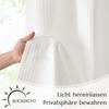 Vangao Waffle Café Curtains for Kitchen, 2-Piece Set, 90 W x 60 H cm, White view 4