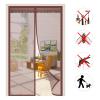 Magnetic Insect Screen Door Curtain, Brown, 120 x 225 cm view 1