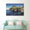 Canvas Landscape Wall Art, Hawaii Lake Islands and Hills, Modern Artwork, 30 x 45 cm (12 x 18 in), Frameless view 2