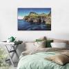 Canvas Landscape Wall Art, Hawaii Lake Islands and Hills, Modern Artwork, 30 x 45 cm (12 x 18 in), Frameless view 3
