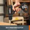 WORX 20V Cordless Drill/Driver WX100.3, 30 Nm, 10 mm Chuck, 2 Batteries view 3