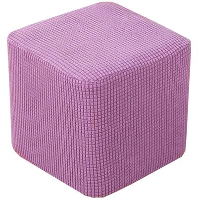 XGANGM Jacquard Stretch Ottoman Cover, Pink, 4-Pack, 30 × 30 cm