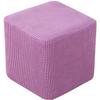 XGANGM Jacquard Stretch Ottoman Cover, Pink, 4-Pack, 30 × 30 cm view 1