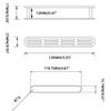 TOTMOX Oval ABS Cabinet Vent with Louvered Design view 2