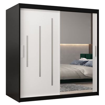MEBLE KRYSPOL York 2 Wardrobe with Mirror and 2 Sliding Doors
