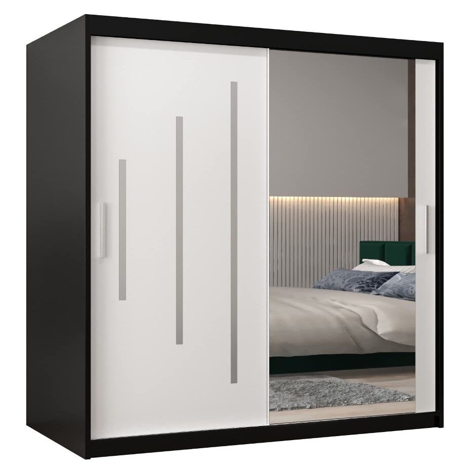 MEBLE KRYSPOL York 2 Wardrobe with Mirror and 2 Sliding Doors