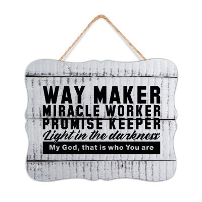 Inspirational “Cheer Up” Vintage Wood Wall Sign, 30 × 30 cm