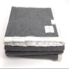 Livia Blanket, 90% Wool, 10% Cashmere, Gray/Gray, for French Bed, 180 x 220 cm view 1