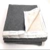 Livia Blanket, 90% Wool, 10% Cashmere, Gray/Gray, for French Bed, 180 x 220 cm view 2