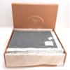 Livia Blanket, 90% Wool, 10% Cashmere, Gray/Gray, for French Bed, 180 x 220 cm view 3