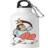 Monkey Skater Banana Grab Trick Travel Water Bottle, White, 500 ml view 1