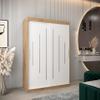 MEBLE KRYSPOL YORK 2-Door Wardrobe, Artisan/White, 150 x 62 x 200 cm view 2