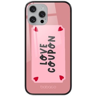 ERT Group Case for Apple iPhone 7 Plus/8 Plus, Officially Licensed Babaco Love Coupon 001 Design, Tempered Glass