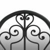 Festnight Black Outdoor Garden Mirror with Window Design, Weather-Resistant Iron, 100 x 45 cm view 4