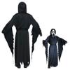 eBoutik Adult Halloween Horror Movie Costume Set with Scary Mask and Black Hooded Robe view 2