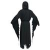 eBoutik Adult Halloween Horror Movie Costume Set with Scary Mask and Black Hooded Robe view 4