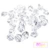 Faux Crystals, 80 Pieces, Acrylic Gems, Clear Ice Rocks, Plastic Diamonds, Vase Filler, Decorative Eggs, One Size view 2