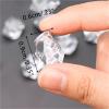 Faux Crystals, 80 Pieces, Acrylic Gems, Clear Ice Rocks, Plastic Diamonds, Vase Filler, Decorative Eggs, One Size view 3